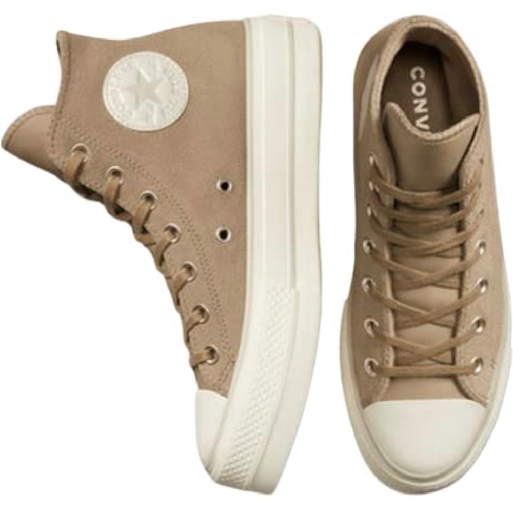 CONVERSE Suede platform shoes